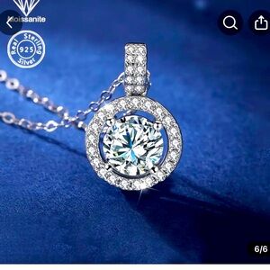 🔥PENDANT 🔥Certified 1 ct MOISSANITE Diamond Necklace